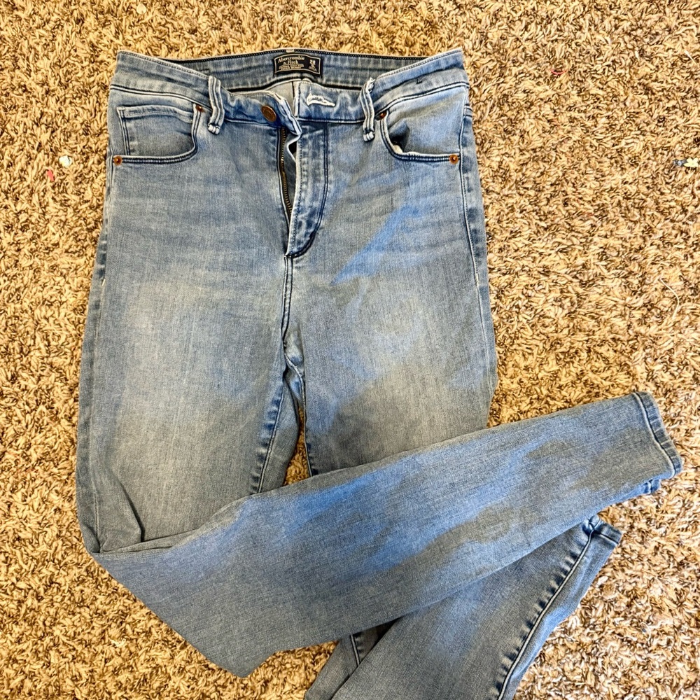 Abercrombie & Fitch Light Blue Skinny Jeans